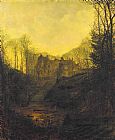 John Atkinson Grimshaw Famous Paintings - A Manor House in Autumn